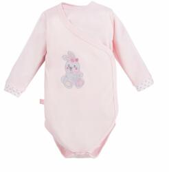 Eevi Hosszú ujjú body NEWBORN rózsaszín - 56