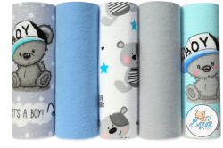 Ega Kids Flanel pelenka (5 db) - kék