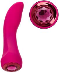 CalExotics Vibrator Gem Vibe Glider, 10 Moduri Vibratii, Functie Memorie, Silicon, USB, Fuchsia, 17.7 cm Vibrator