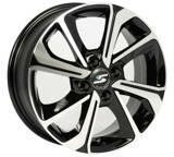 Silverline Iowa Fekete polír 4/100 15x6 ET38 60, 1 - teligumi