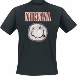 Nirvana Distressed Logo Black 2XL Риза (<![CDATA[NIRVTS01MB05]]>)