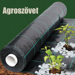 Panitalia Agroszövet 1, 6 x 10 m - 100 g/m2 UV-stabil PP talajtakaró szövet (16 m2) (JT1610)