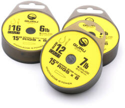 Guru QM1 Speed Stop 12 Füles, Szakáll Nélküli Monofil Előkötött Horog 8db (GRR211)