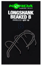 Korda Longshank Beaked 8 Füles, Szakáll Nélküli Bojlis Horog 10db (KLSBB8)