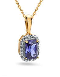 Tanzanit medál briliánsokkal Ellie 0, 55 ct KU1658TP