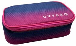 KARTON P+P OXY szögletes JUMBO tolltartó gumipánttal - OXY BAG - sötétkék/rózsaszín (IMO-KPP-9-70724)