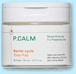 P. CALM Toner-korongok arcra Barrier Cycle Toner Pad - 160 ml / 60 db