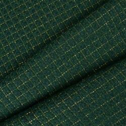 Takoy Material costum cu lurex auriu pe verde