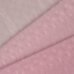 Takoy Tüll - rózsaszín alapon szívecske mintával