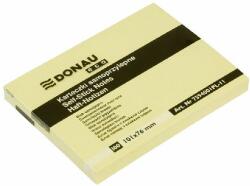 DONAU Öntapadós jegyzettömb DONAU ECO 101x76 mm 100 lap sárga (U7594001PL-11) - tonerpiac