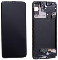 Samsung GH82-21191A Gyári Samsung Galaxy A30s LCD kijelző érintővel, fekete kerettel előlap (GH82-21191A)