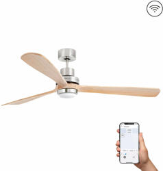 Faro Barcelona LANTAU XL nikkel-barna LED mennyezeti csillár ventilátor (FAR-33505DCWP) LED 1 izzós IP20 (33505DCWP)