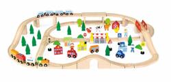 Viga Toys Set de trenulete din 90 de piese (50998) - bekid