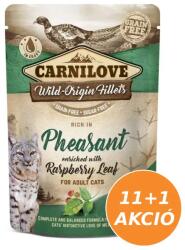 CARNILOVE Cat tasakos Pheasant with Raspberry Leaves - Fácán málnalevéllel 12x85g