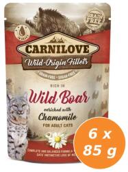 CARNILOVE Cat tasakos Wild Boar with Chamomile - Vaddisznó kamillával 6x85g