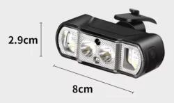 Spyral LM-350 intelligens első lámpa, Power LED, 350 lumen, USB-ről tölthető, fekete