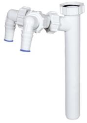 Styron kötőcső 32 mm-es, dupla mosógép csatlakozóval (32 x 265 mm) (STY-513-Y)
