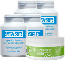 Leviola kapszula 4x90 db + Ajándék Ősi Magnézium lábkrém