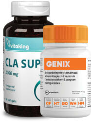 GENIX + CLA fogyókúrát segítő kapszula 60+60 db