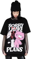 KILLSTAR Tricou (unisex) KILLSTAR x GLOOMY the Naughty Grizzly - I Have Plans - Negru - KSRA010690