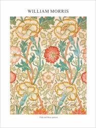  Принт Pink and Rose pattern, Уилям Морис - репродукция (Print1058)