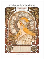 Принт Zodiaque or La Plume, Алфонс Муха - репродукция (Print1061)