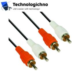 VCOM Кабел 2RCA M/2RCA M 5m - CV022-5.0 (CV022-5m)