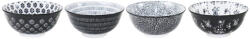 Ibili Set 4 boluri asortate Ibili Armonia, portelan, 15x7 cm, 0.61 l, negru (IB-691901N) Castron