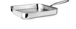 ibili Tigaie grill Ibili Triply Natural, otel inoxidabil aluminiu, 28x28x4 cm, argintiu (IB-653228)