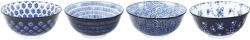 Ibili Set 4 boluri asortate Ibili Armonia, portelan, 15x7 cm, 0.61 l, albastru (IB-691900A) Castron
