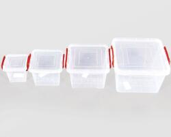 Sterk Plast Set Cutii Alimente Sterk Patrate Maya 0.3l, 0.6l, 1, 5l, 3l (gm49152)