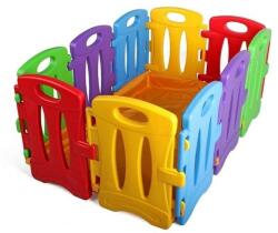BJ PLASTIK Tarc de joaca pentru copii, modular, Colorful Nest, 130 x 85 x 60 cm, 10 piese, multicolor (GM73444)