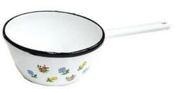  Cratita emailata bombata cu cioc si coada 18 cm, decor (GM82742)