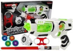 LEAN Toys Set de joaca SF pentru copii, pistol laser, sabie laser si accesorii gardianul galaxiei, LeanToys, 7094 (GM73046)