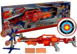 LEAN Toys Set de joaca pentru copii, pusca cu gloante de spuma si tinta rotativa, LeanToys, 7522 (GM104167)