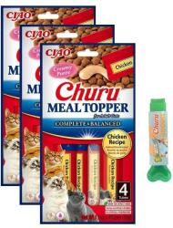 INABA INABA Cat Meal Topper Csirke Recept 12x14 (56g) + INABA Kanál - Churu csemege tálalókanál