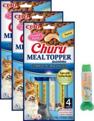 INABA INABA Cat Meal Topper tonhal fésűkagylóval recept 12x14 (56g) + INABA Kanál - Churu csemege tálalókanál