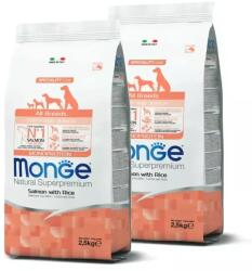 Monge Dog Speciality Line Monoprotein Puppy - lazac, rizs 2x2, 5kg