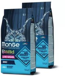 Monge BWild Low Grain Cat Adult - szardella 2x10kg