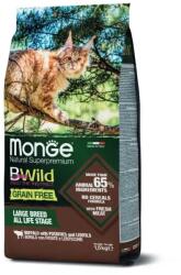 Monge BWild Grain Free Cat Adult - bölény, burgonya, lencse (Nagytestű macskáknak) 1, 5kg