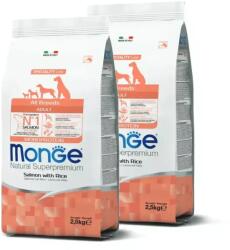 Monge Dog Speciality Line Monoprotein Adult - lazac, rizs 2x2, 5kg