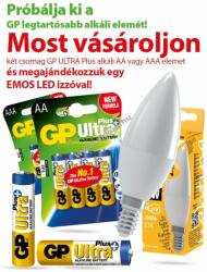 GP Batteries 2 csomag GP elem Ultra Plus AAA 4db/csom