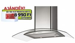 CATA GAMMA GLASS 900 GX/F LED Fali páraelszívó LED világítás 1 db motor, 850 m3/h, 50-65 dB zajszint, 90 cm széles, A Energiaosztály (02008210)