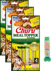 Inaba Foods INABA Dog Meal Topper Csirke Tökös Recept 12x14 (56g) + INABA Kanál - Churu csemege tálalókanál