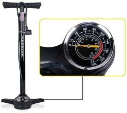 Dunlop álló nyomásmérős kerékpár pumpa, max 12 bar, Presta- DUNLOP és Schrader