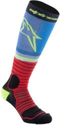 Alpinestars MX PRO zokni fekete-piros fluo-sárga fluo-kék