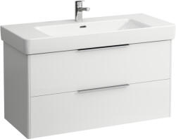 Laufen BASE Alsószekrény két fiókkal a 813966 mosdóhoz, Fényes Fehér H4024521102611 (H4024521102611)