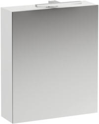 Laufen BASE Tükrös szekrény, ajtó balos világítással és dugaljzattal EU IP 44, Matt Fehér H4027511102601 (H4027511102601)