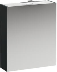 Laufen BASE Tükrös szekrény, ajtó jobbos világítással és dugaljzattal EU IP 45, Traffic Szürke H4027521102661 (H4027521102661)