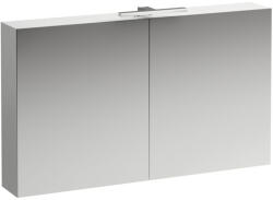 Laufen BASE Tükrös szekrény világítással és dugaljzattal EU IP 48, Matt Fehér H4029021102601 (H4029021102601)